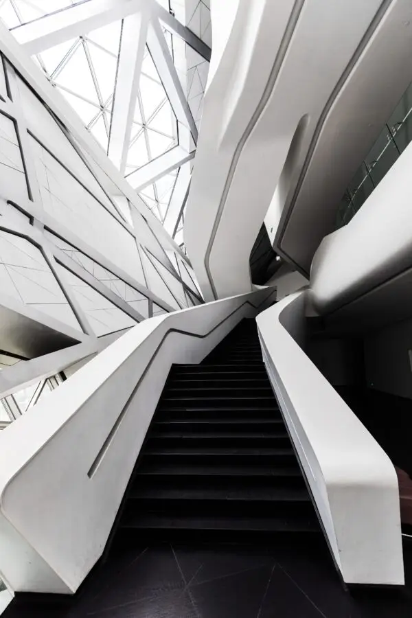 Futuristic interior of one of the architecture's in Guangzhou, China